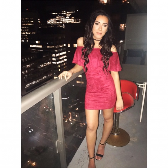 Red Suede dress - Picture 1 of 1